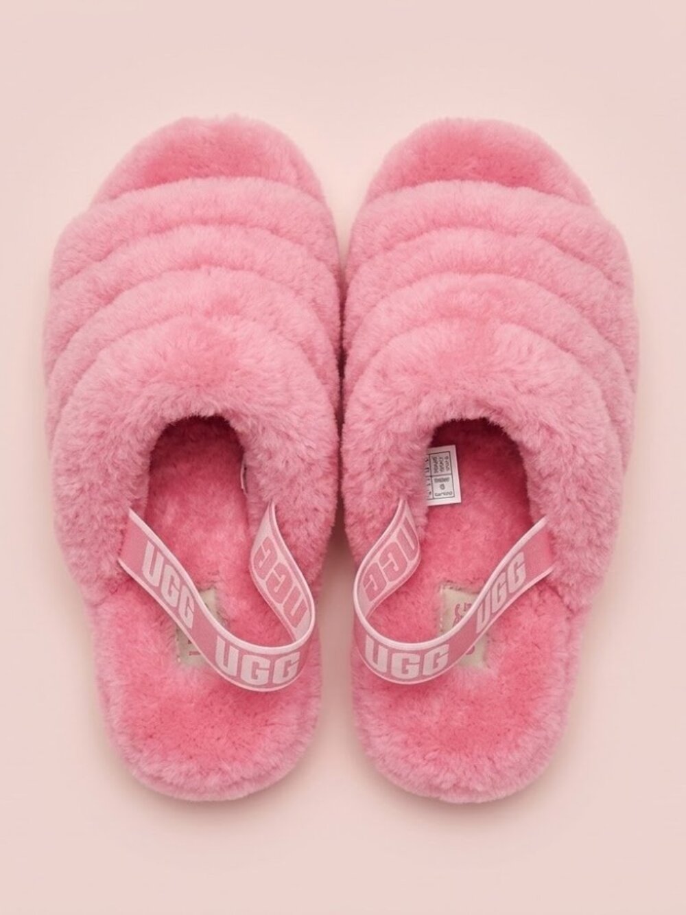 NWT Limited UGG Fluff‎ Yeah Slides Pink Rose Size 9W